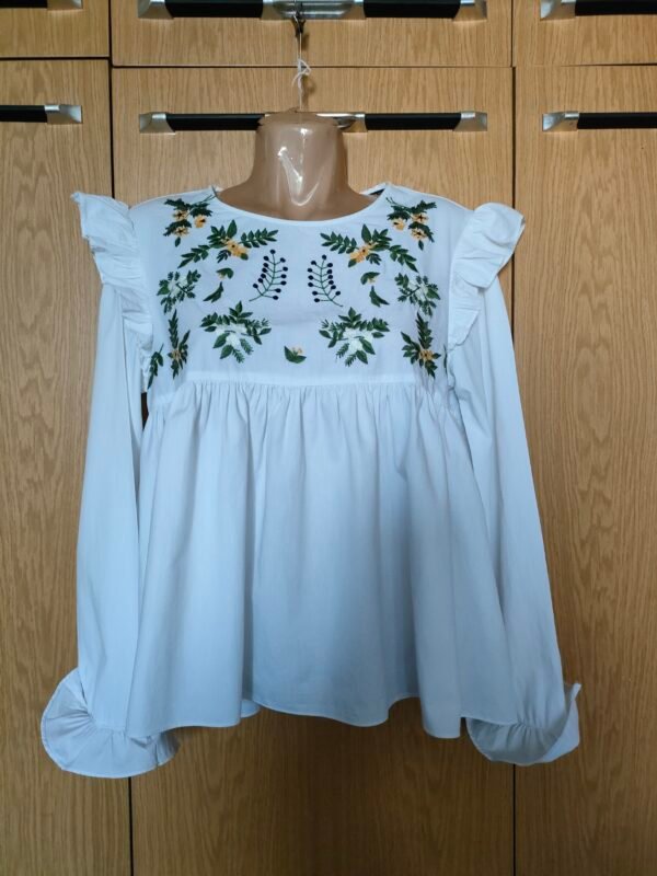 блуза зелени листа