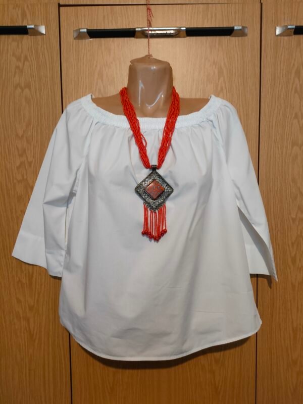 блуза ластик врат