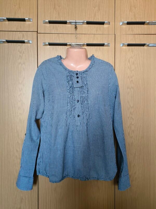 черно и бяло каре туника