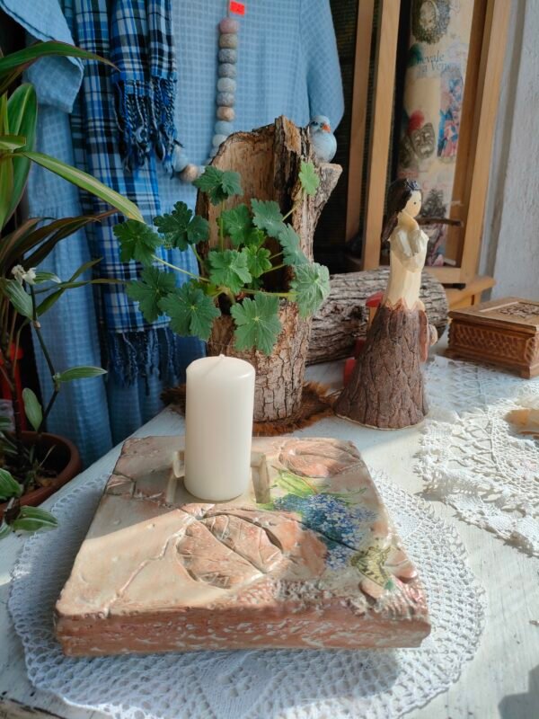 свещник с декупаж